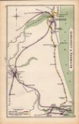 Lowestoft & Yarmouth Coloured Antique Railway Diagram-43.