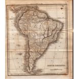 South America Rare 200 Years Old George VI Antique 1822 Map.