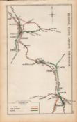 Beighton, Clown, Shirebook, Derbyshire Antique Railway Diagram-134.