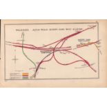 Willesdon Acton Kilburn London Antique Railway Junction Map-78.