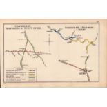 Crowhurst Hurst Green / Bodmin Cornwall Antique Railway Diagram-126.