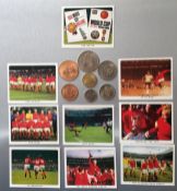 England World Cup 1966 Complete Year Set of Coinage & Collectors Cards