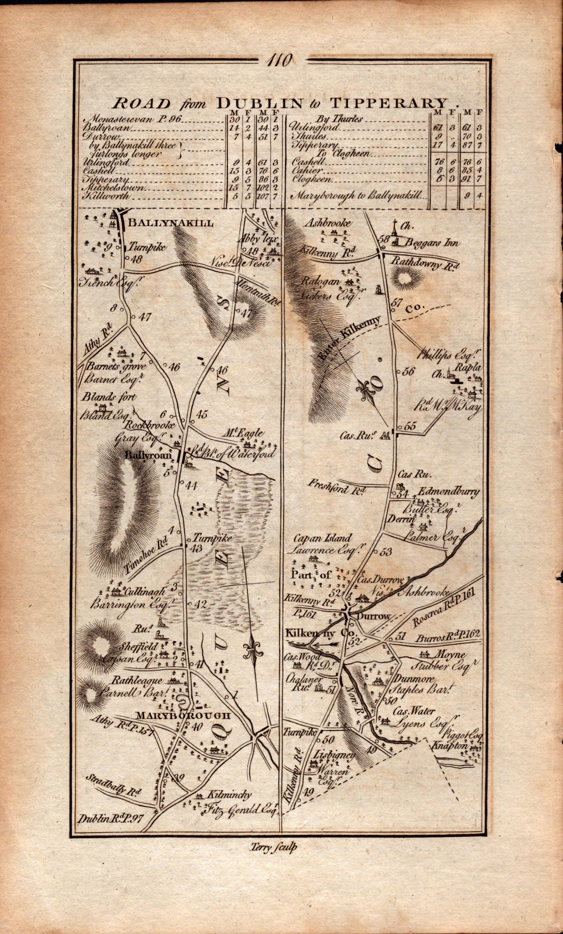 Ireland Rare Antique King George III 1777 Map Killarney Muckross Kenmare Kerry. - Image 3 of 3