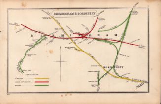 Birmingham & Bordesley Detailed Antique Railway Diagram-7.