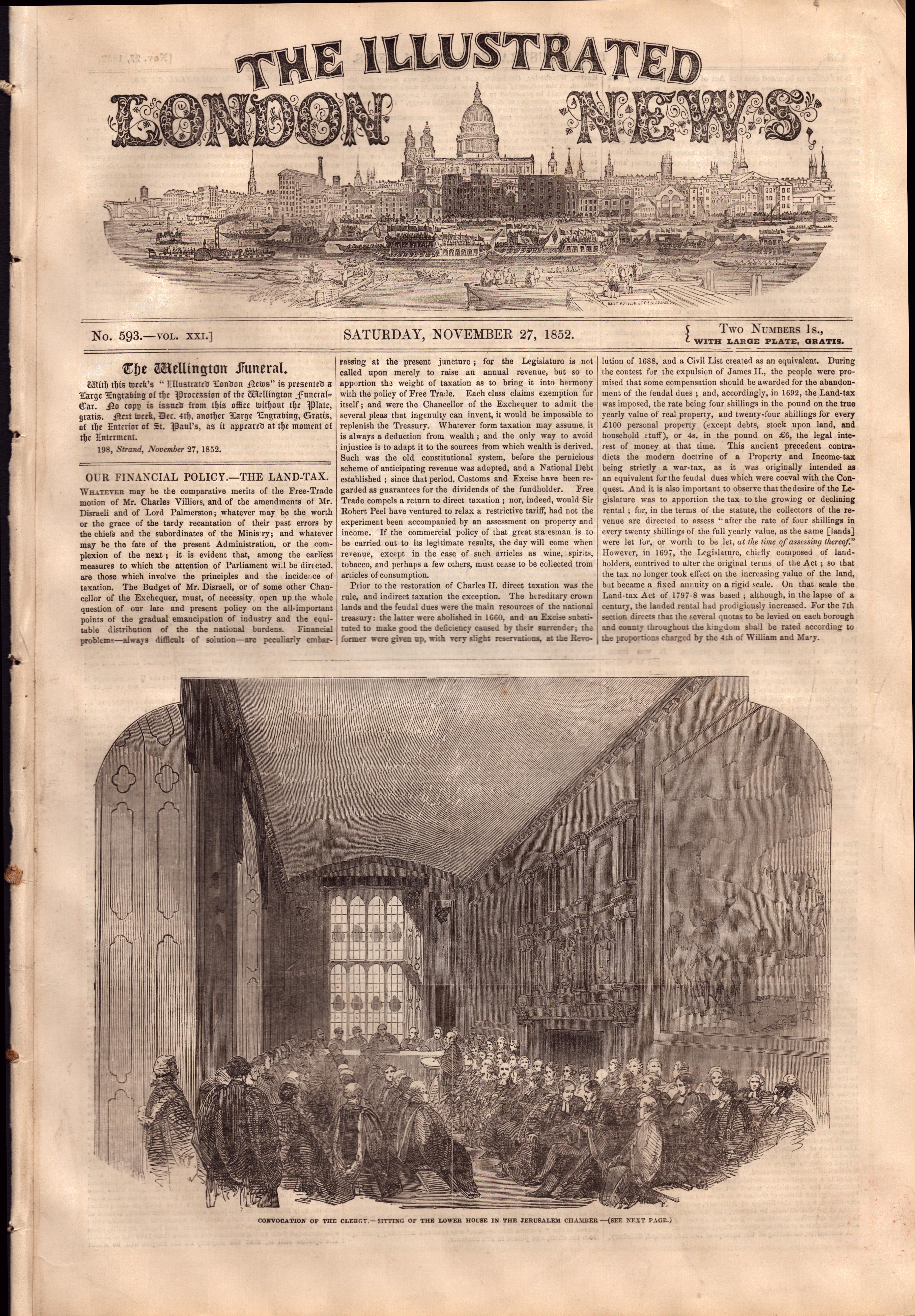 Illustrated London News 1852 Death/Funeral the Duke of Wellington 8 Antique Editions. - Image 5 of 16