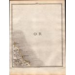 Scarborough, Filey, Cayton, Robin Hoods Bay Antique King George III 1794 Map-61