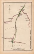 Purley, Red Hill, & Stoats Nest London Antique Railway Diagram-130.