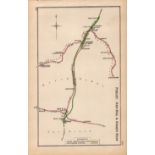 Purley, Red Hill, & Stoats Nest London Antique Railway Diagram-130.