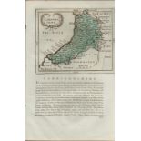 Wales Cardiganshire Antique c1783 F Grose Copper Coloured George III Map.
