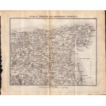 Isle Of Thanet & Adjacent County King George IV Antique Map.