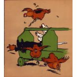 Cecil Aldin “Rough & Tumble” Scotch Terriers Antique Colour Illustration-12.