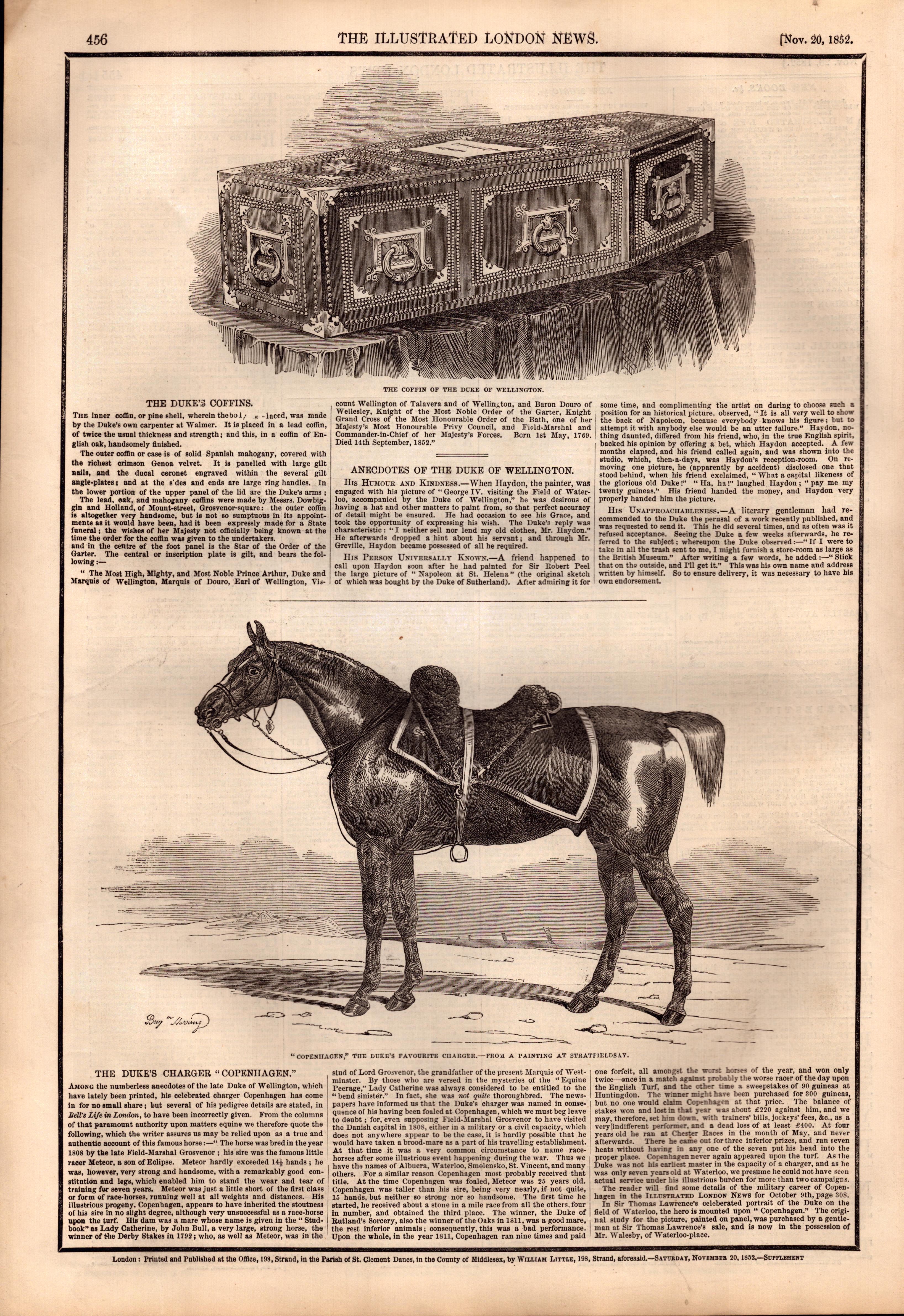 Illustrated London News 1852 Death/Funeral the Duke of Wellington 8 Antique Editions. - Image 14 of 16