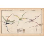 Putney Bridge & Fulham London Antique Railway Diagram-133.