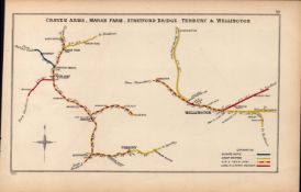 Craven Arms, Tenbury, Wellington Antique Railway Junction Map-19.