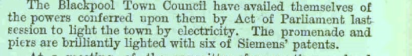 Blackpool Illuminations First Ever Switch On 1879 Rare Newspaper Article. - Image 2 of 2