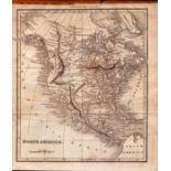 North America Rare 200 Years Old George VI Antique 1822 Map.