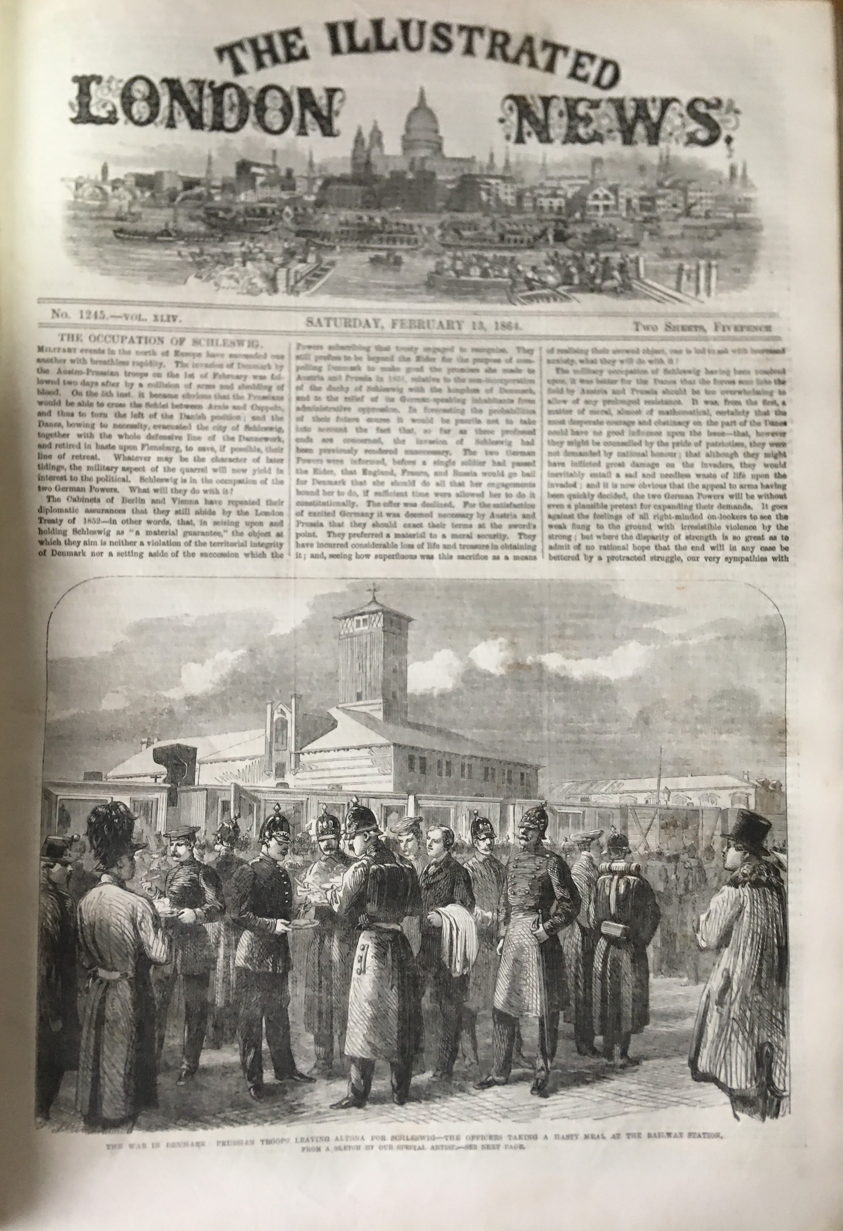 Illustrated London News Antique Bound Jan-June 1864 Over 600 Pages. - Image 3 of 15