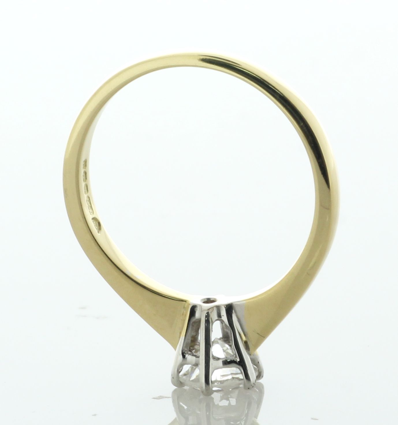 18ct Yellow Gold Single Stone Six Claw Set Diamond Ring 0.79 Carats - Image 5 of 6