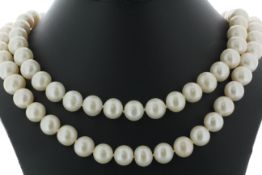 36 inch Freshwater Cultured 9.5 - 10.5mm Pearl Necklace