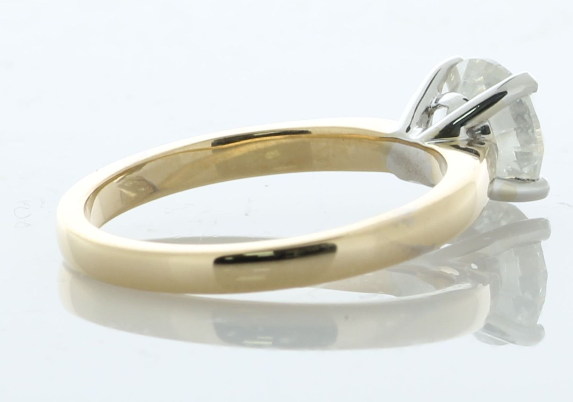 18ct Yellow Gold Single Stone Prong Set Diamond Ring 1.30 Carats - Image 3 of 5