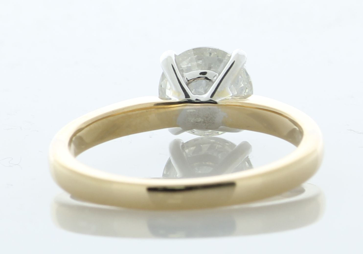 18ct Yellow Gold Single Stone Prong Set Diamond Ring 1.30 Carats - Image 4 of 5