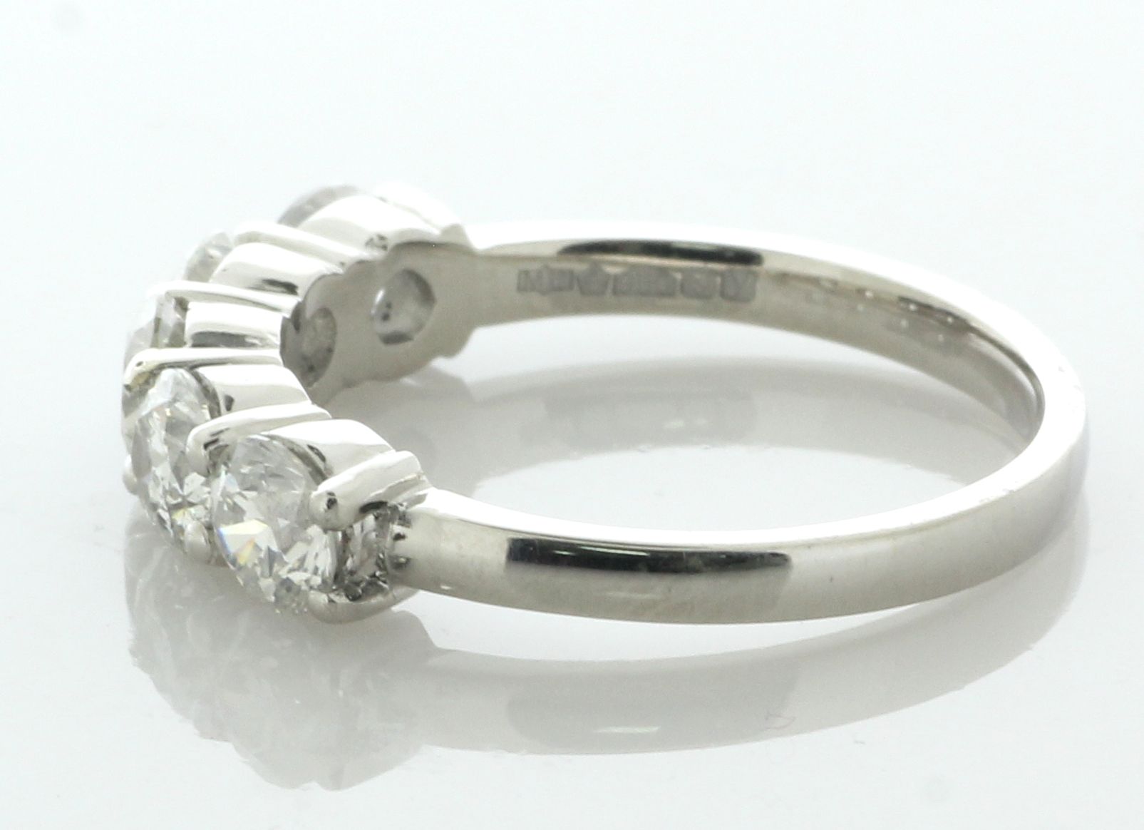 Platinum Five Stone Diamond Ring 1.52 Carats - Image 3 of 5