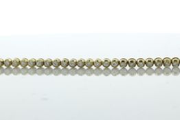 18ct Yellow Gold Tennis Diamond Bracelet 1.86 Carats