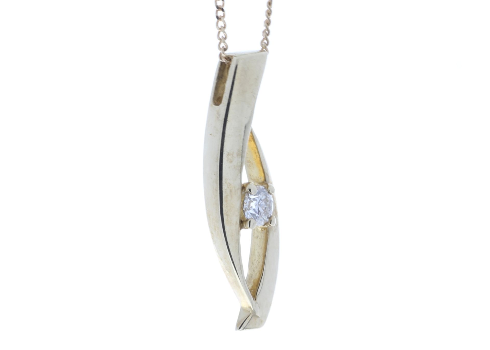 9ct Claw Set Diamond Pendant 0.18 Carats - Image 2 of 5