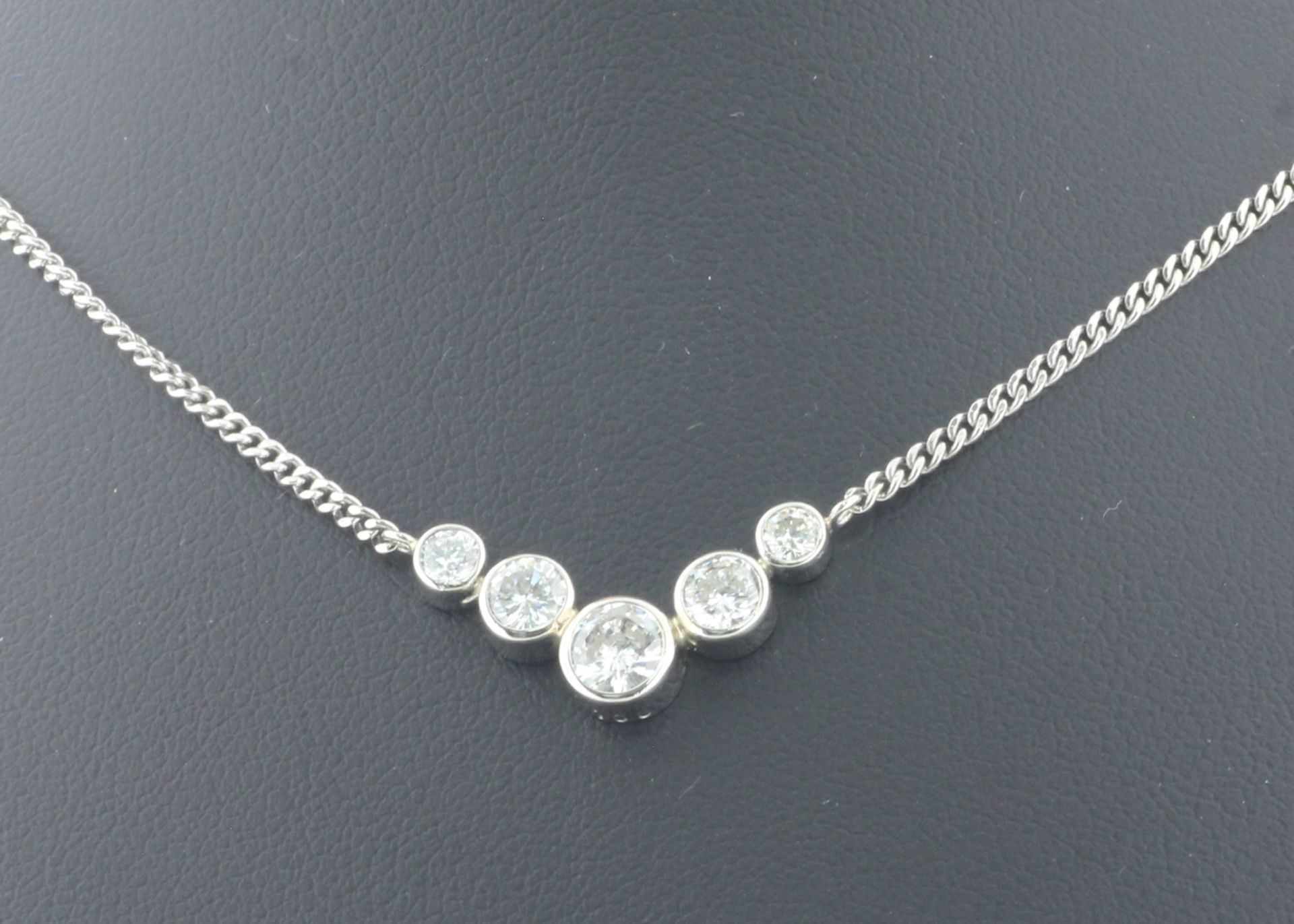 Platinum Illusion Set Diamond Pendant 1.00 Carats - Image 2 of 3