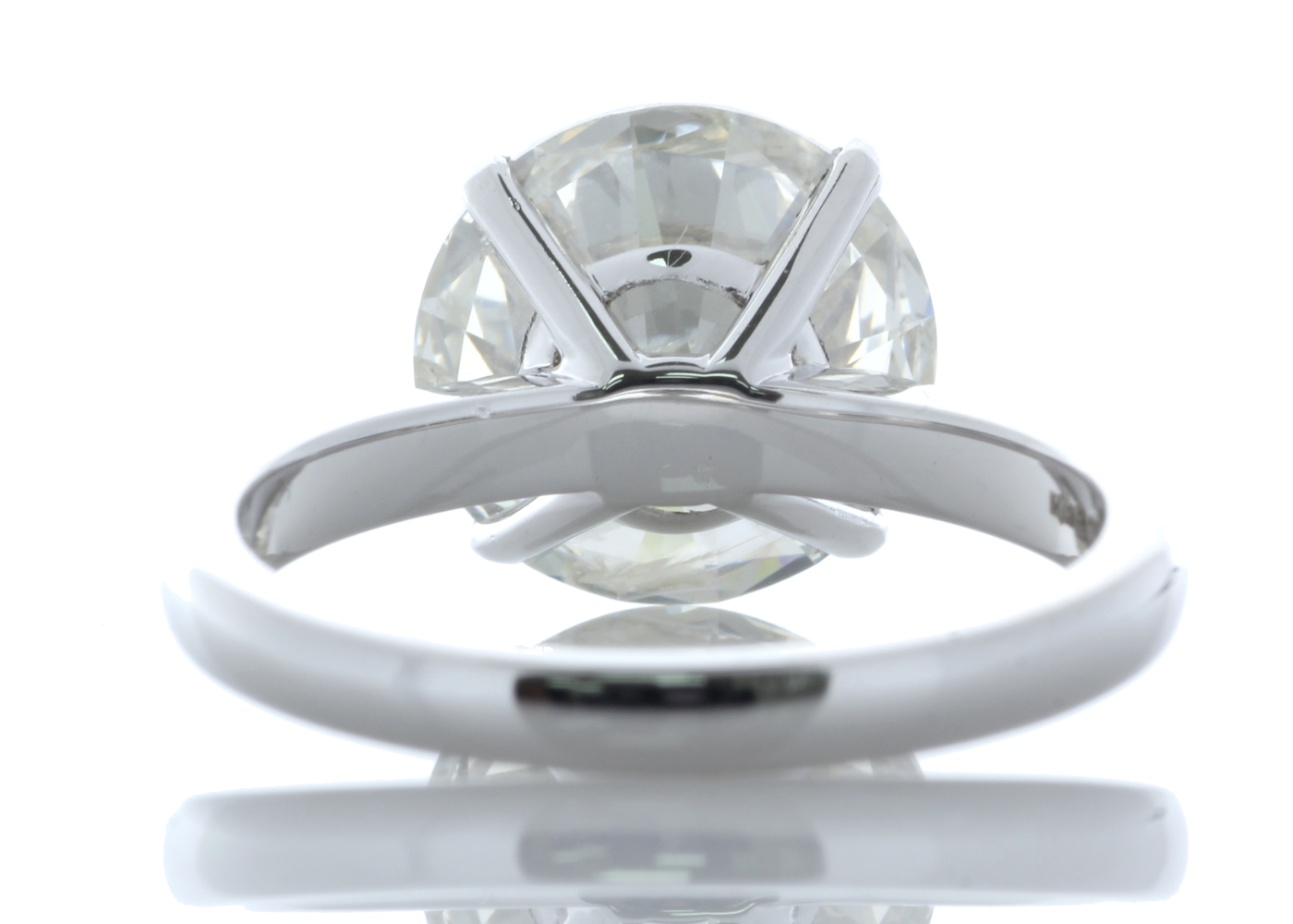18ct White Gold Single Stone Prong Set Diamond Ring 5.07 Carats - Image 5 of 6