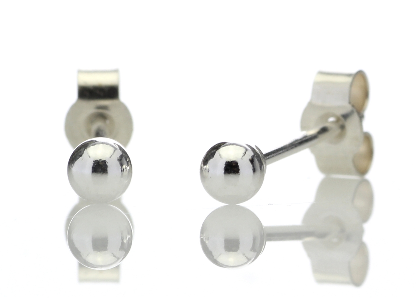 Sterling Silver Ball Stud Earring 3mm - Image 3 of 5
