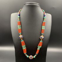 Unique Tibetan Nepalese Traditional Handmade Beads Necklace