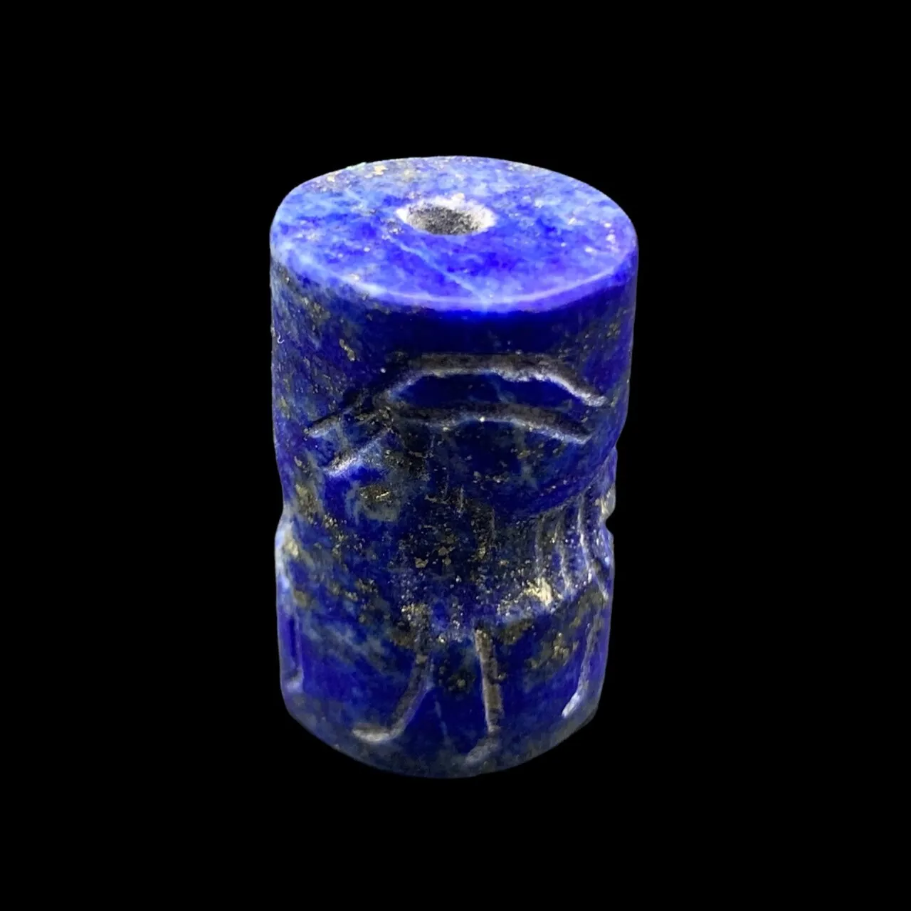 Ancient Carved Lapis Lazuli Seal (Stamp), Rare Lapis Seal. Lpz-55 - Image 5 of 5