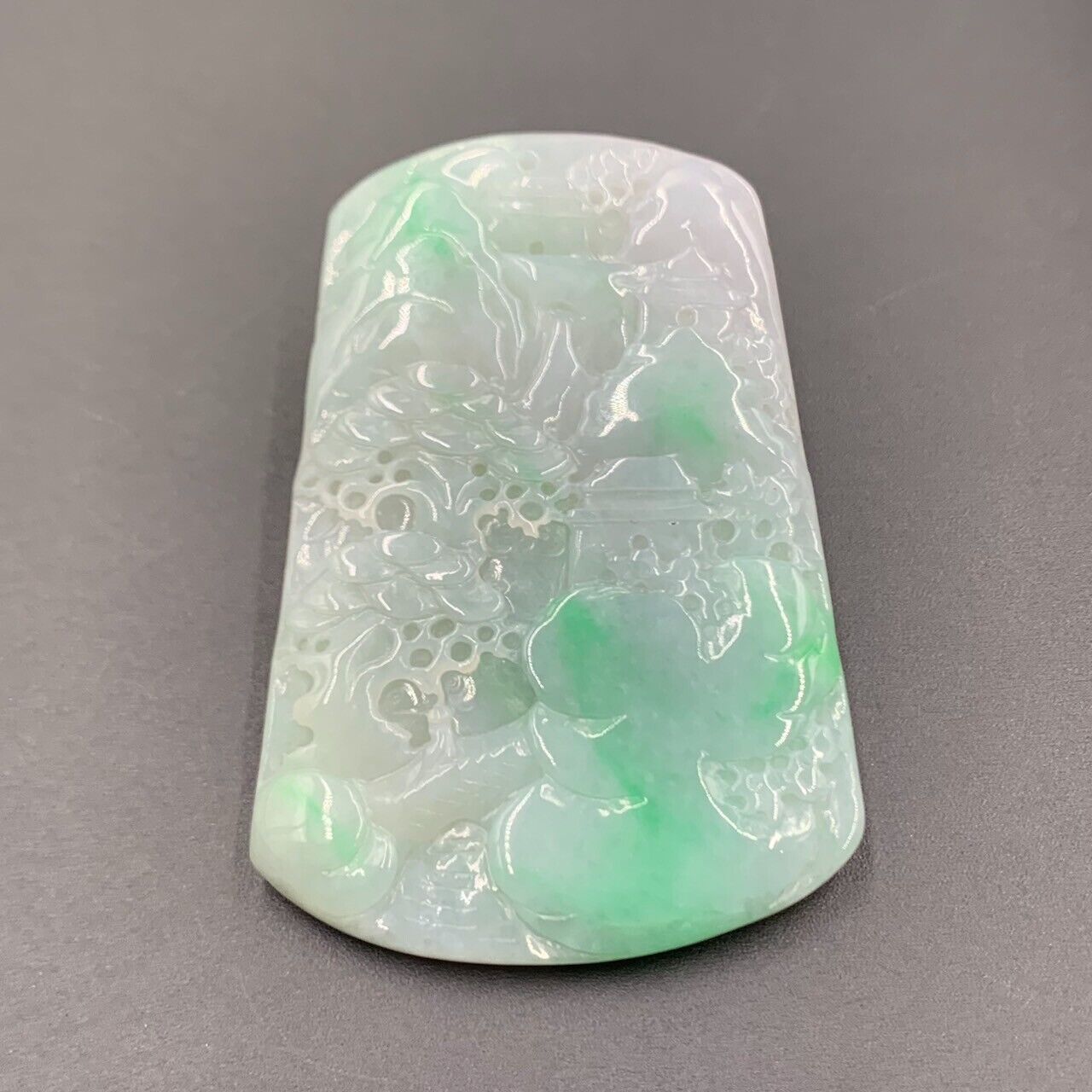 Natural Hand Carved Beautiful Scenic Jadeite From Burma (Myanmar) - Image 3 of 4