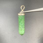 Natural Green Grosilite Pendant