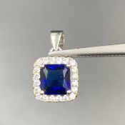 Stunning CZ With Silver Pendant