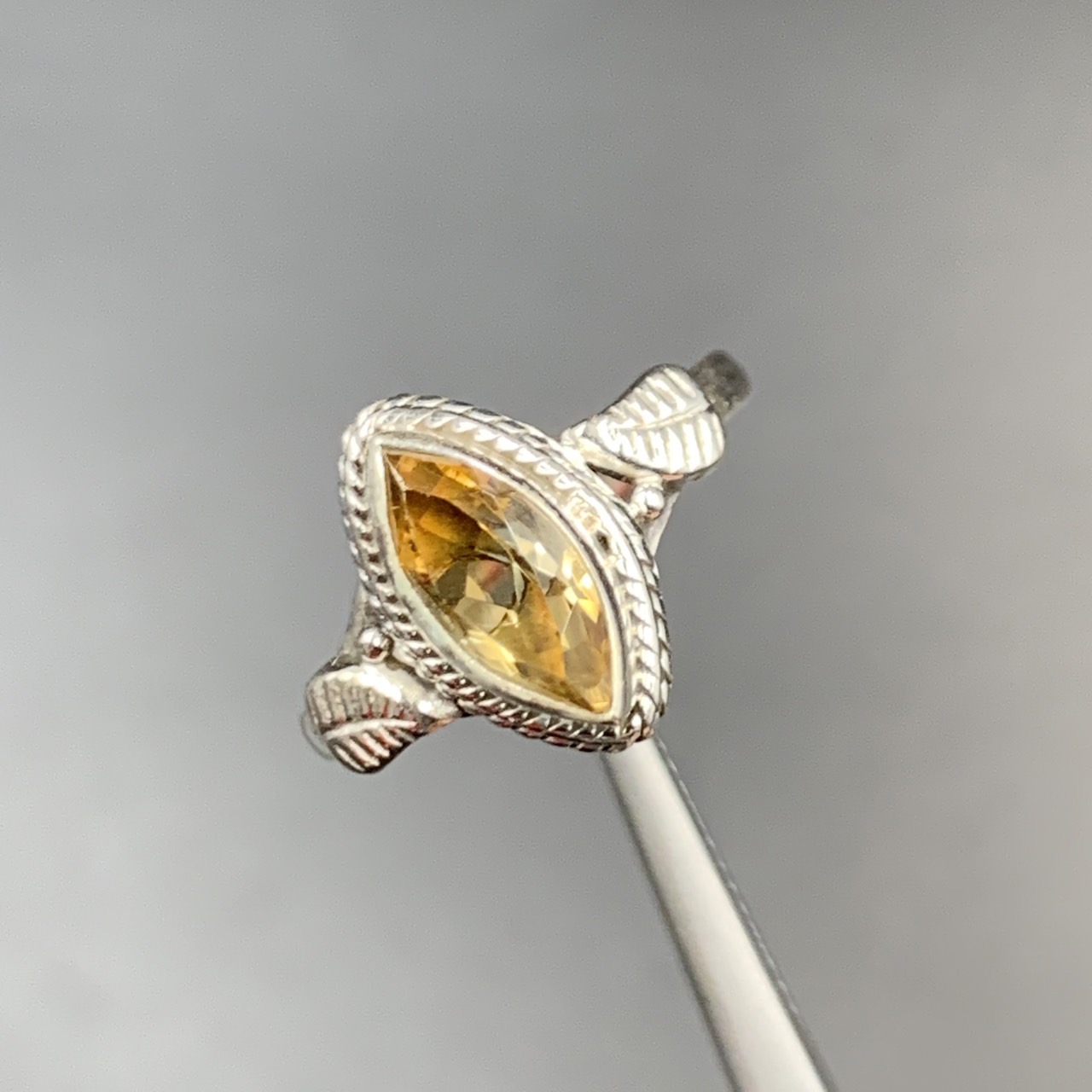 Natural Citrine & Silver Ring - Image 4 of 4