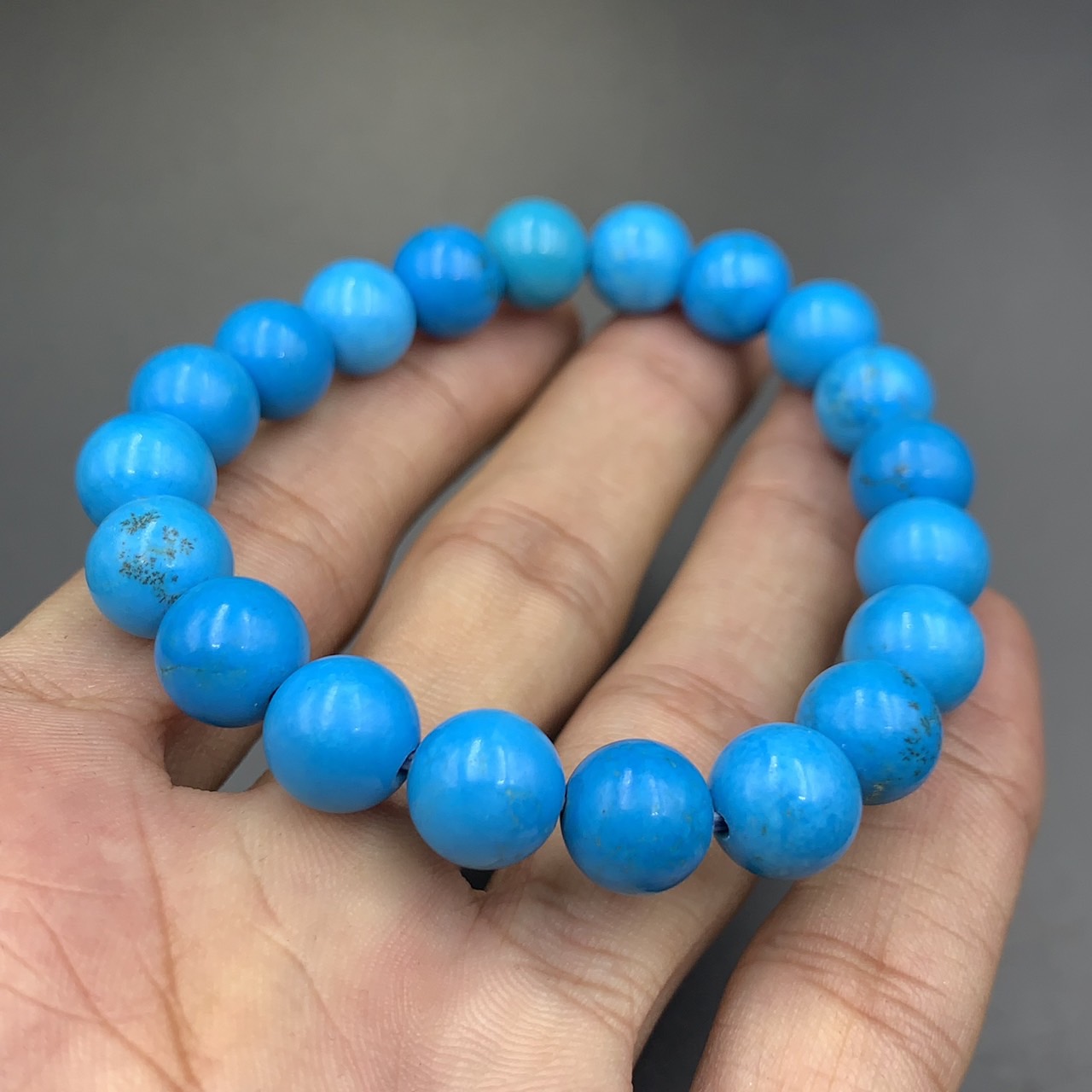Natural Stabilized Turquoise Beads Bracelet - Image 2 of 4