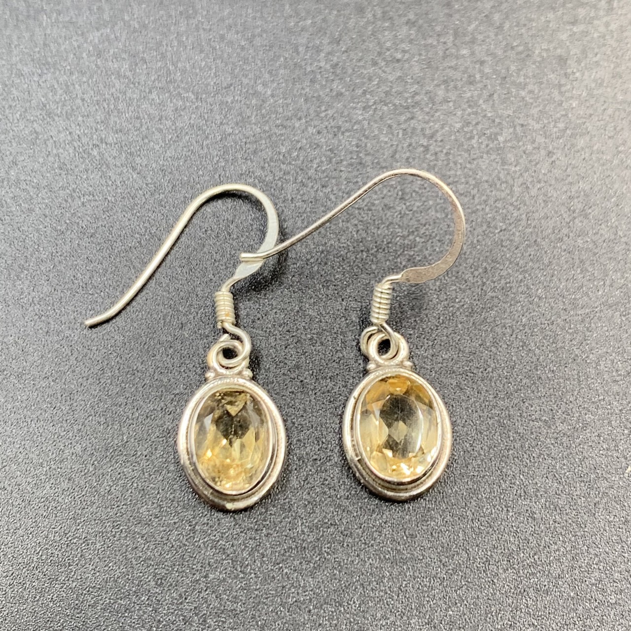 Stunning Natural Citrine With Silver Handmade Earrings - Image 3 of 3