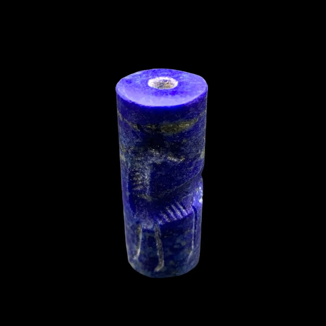 Vintage Old Lapis Lazuli Seal Stamp, Ancient Lapis Lazuli Stamp, Lcd-14 - Image 5 of 5