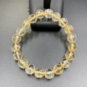 Natural Faceted Cut Brazilian Citrine Beads Bracelet