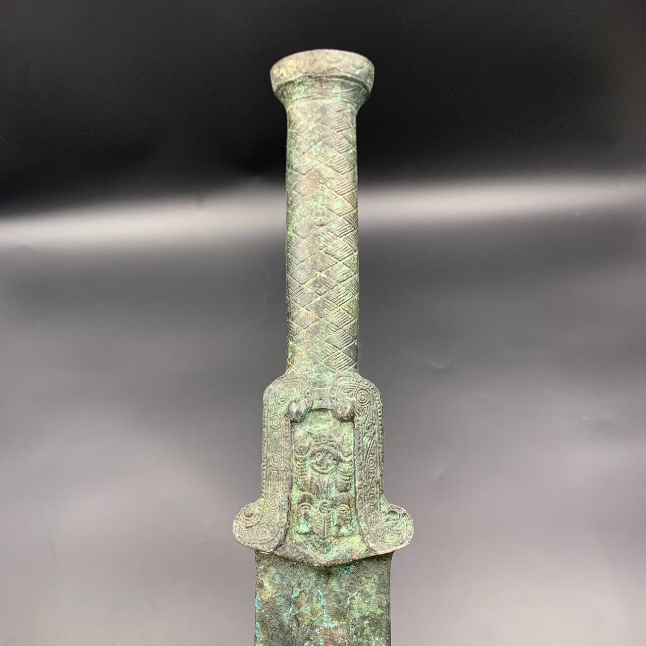 Rare Wonderful Antique Asian Bronze Sword, 62.7 CM. - Image 8 of 8