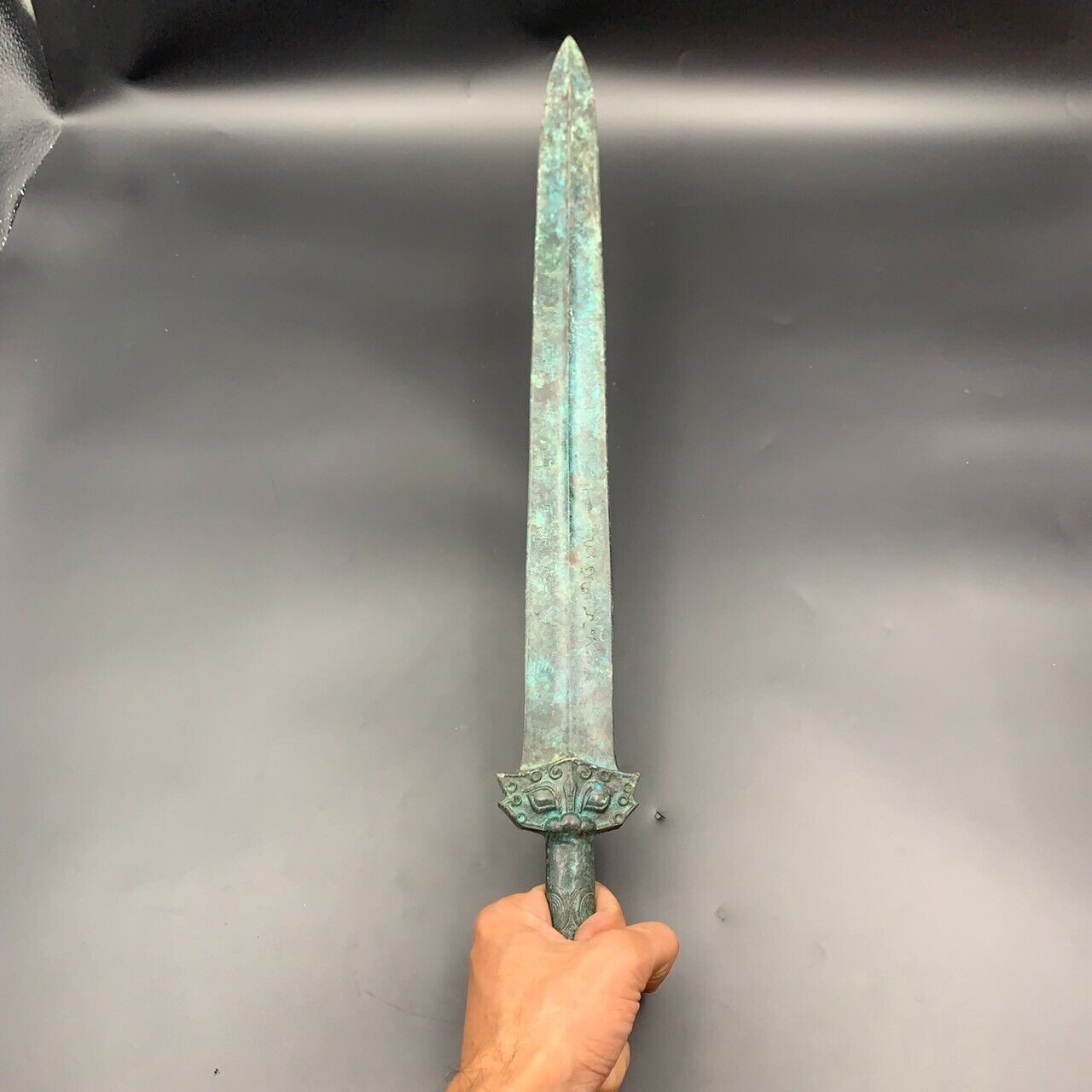 Wonderful Antique Asian Bronze Sword, - Image 2 of 9
