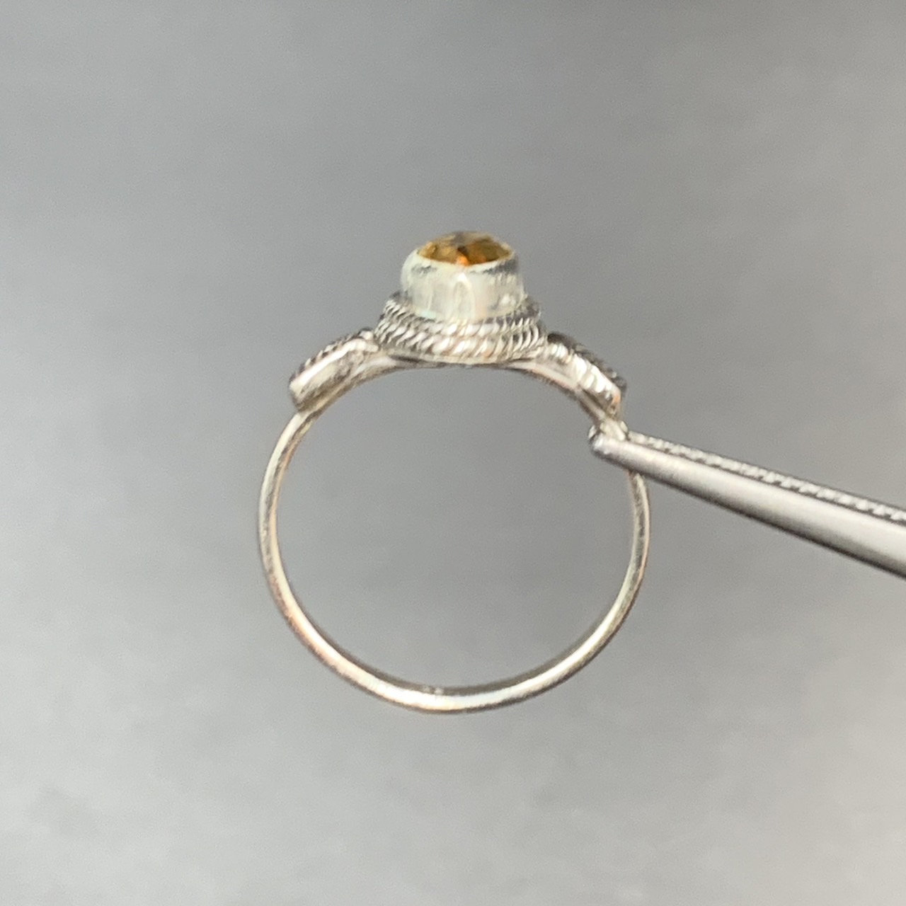 Natural Citrine & Silver Ring - Image 2 of 4