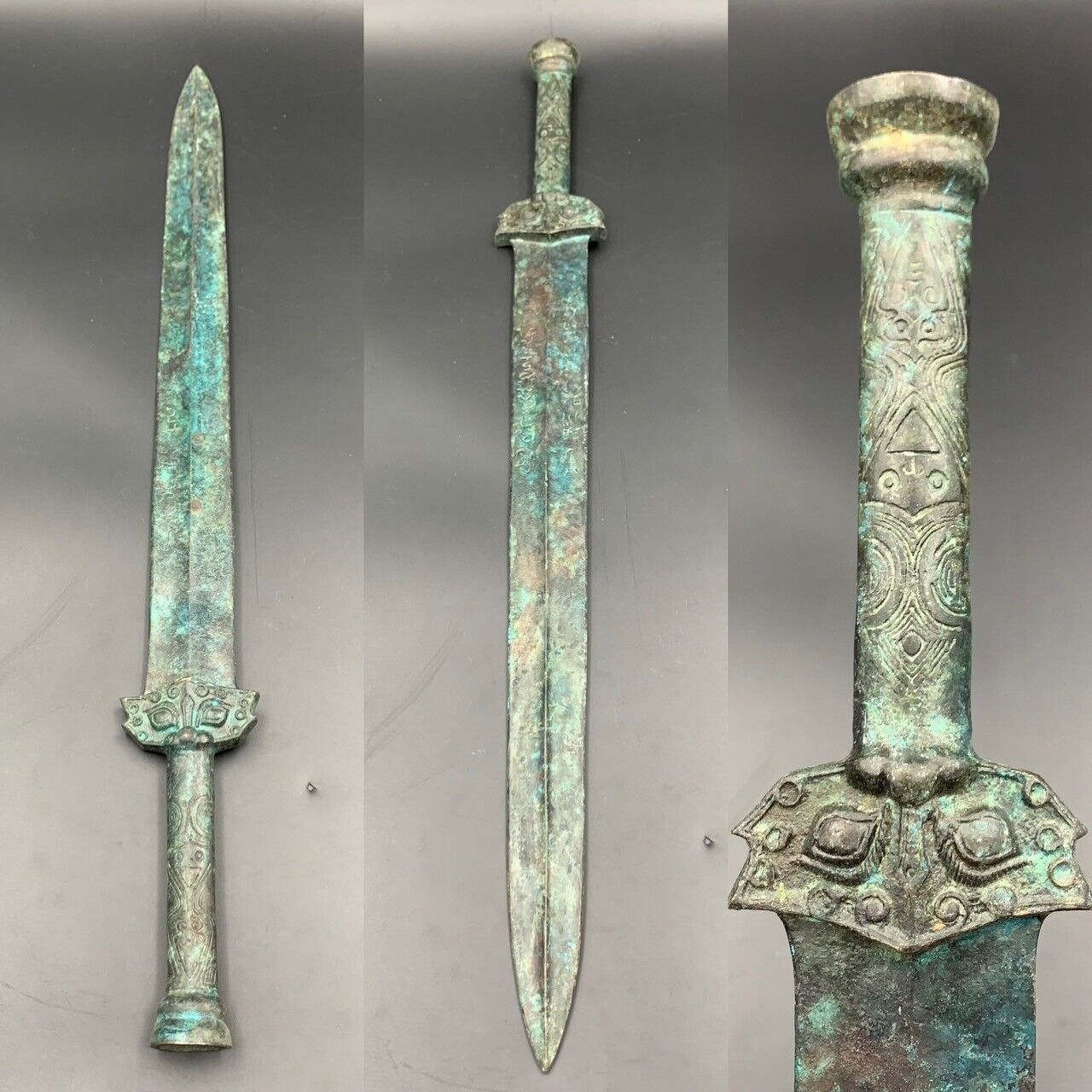 Wonderful Antique Asian Bronze Sword,