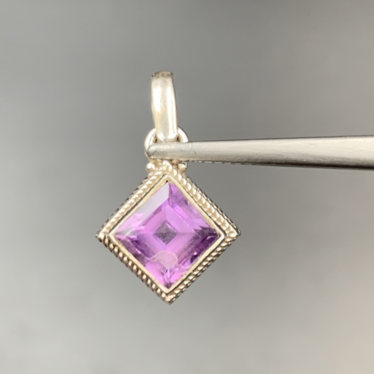 Natural Amethyst With Silver Pendant - Image 4 of 4