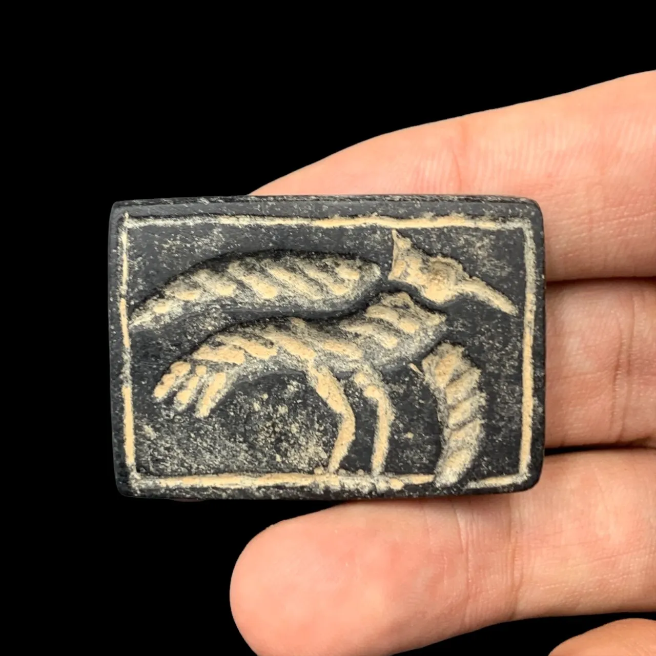 Antique Carved Jasper Seal (Stamp), Rare Jasper Seal. JPS-898 - Image 4 of 6