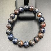 Excellent Natural Pietersite Beads Bracelet