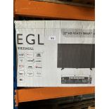 EGL HD Ready Smart LED TV 32". RRP £200 - Grade U