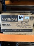 Hyundai 40V Battery Chainsaw. RRP £149.99 - Grade U